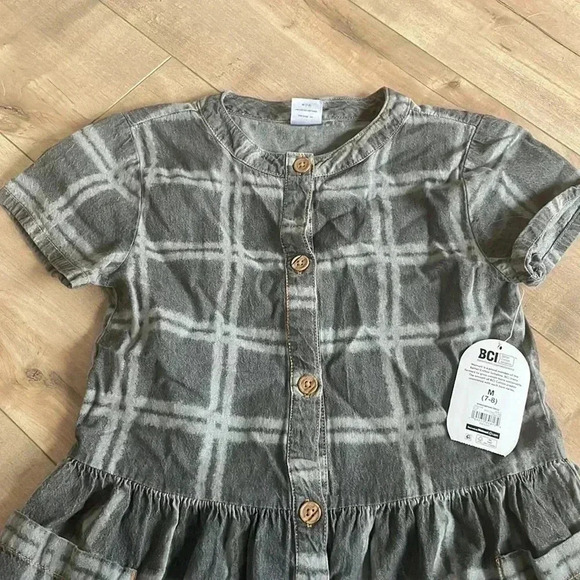 4/$25 NWT Wonder Nation Girls Windowpane Dress Size M (7-8) - Picture 5 of 7